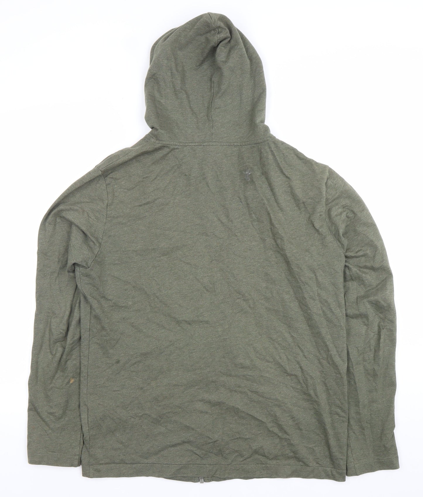 Hugo Boss Men's Green Full Zip Hoodie Size M Cotton Jersey