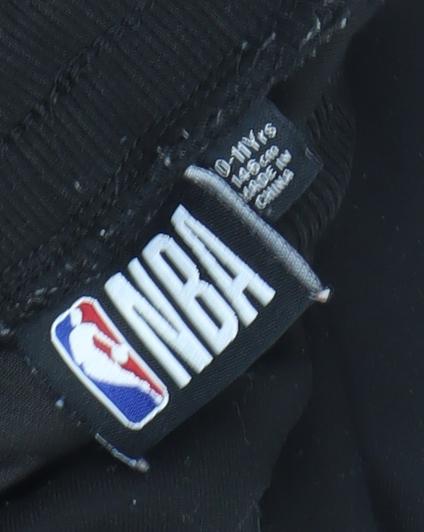 NBA Boys Black Chicago Bulls Jogger Sweatpants 10-11 Years Fleece Lined