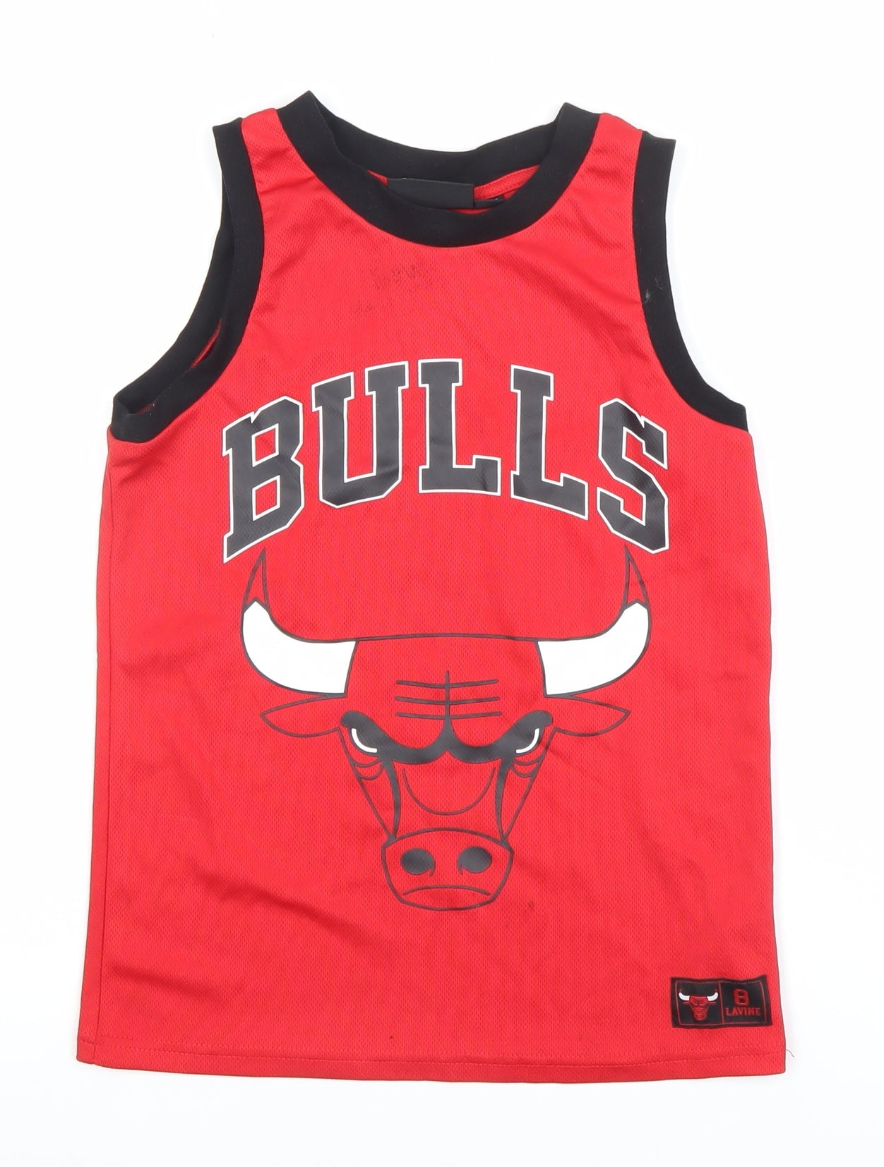 NBA Boys Red 9-10 Years Chicago Bulls Tank Jersey Top
