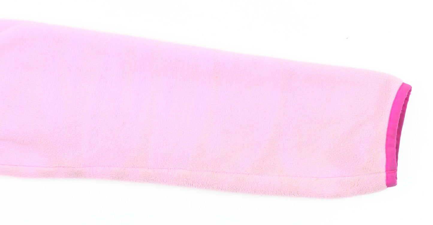 Lands' End Women's Pink Fleece Pullover Sweatshirt Size S