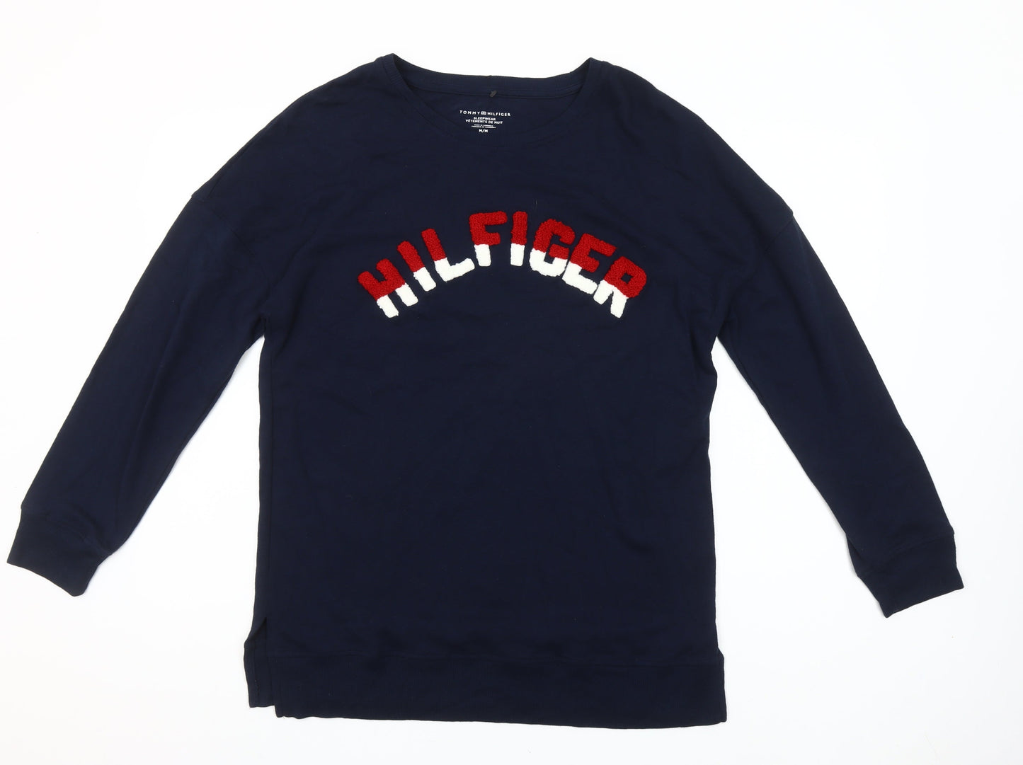 Tommy Hilfiger Men's Blue Cotton Long Sleeve Pyjama Top M