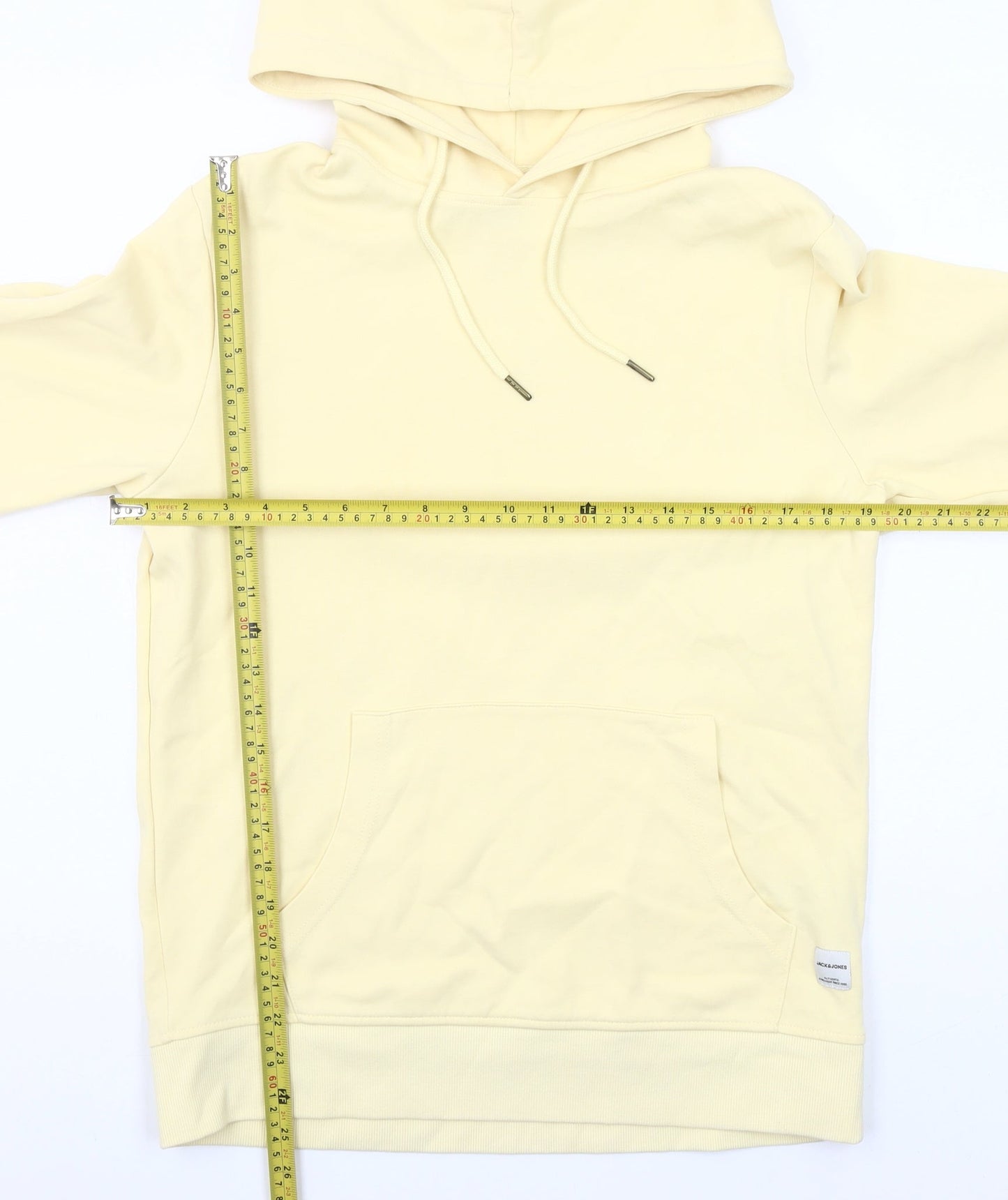 Jack & Jones Men’s Beige Pullover Hoodie Size L Regular Fit