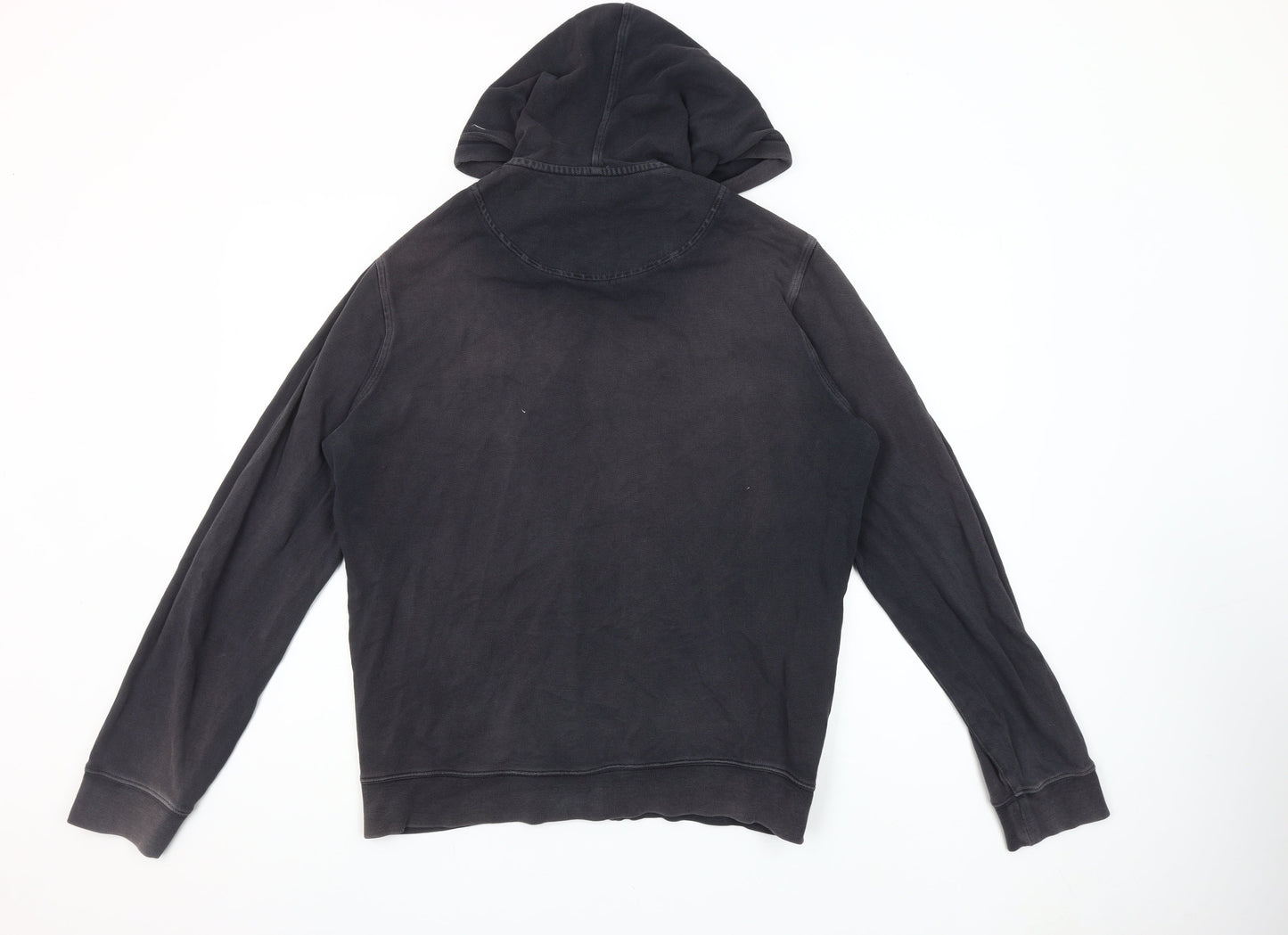 Lacoste Men’s Black Full Zip Hoodie Size L Cotton Regular Fit