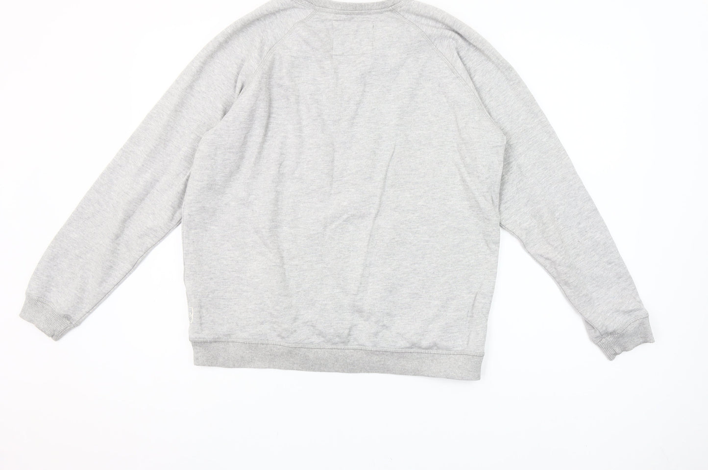 Fat Face Womens Grey Après Ski Pullover Sweatshirt M Cotton Blend