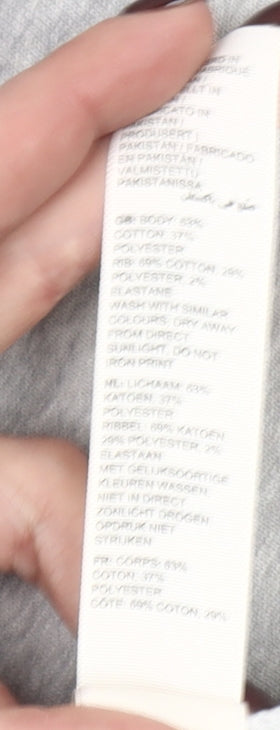 Fat Face Womens Grey Après Ski Pullover Sweatshirt M Cotton Blend