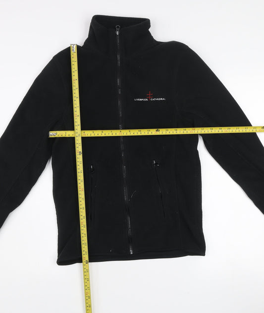 Pro RTX Men's Black Fleece Full Zip Jacket Size S Embroidered Workwear