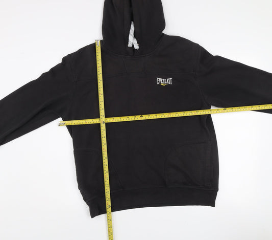 Everlast Men's Black Pullover Hoodie M Regular Fit Sportswear