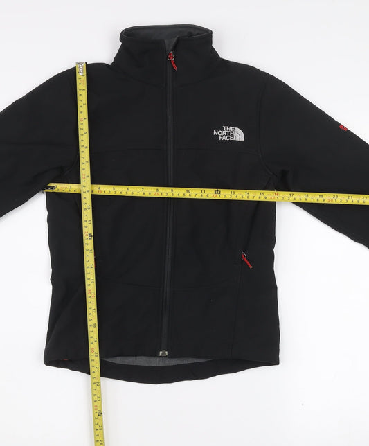 The North Face Womens XS Black Soft Shell Windproof Jacket