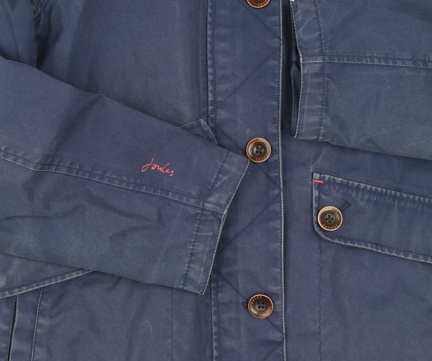 Joules Womens Blue Waterproof Breathable Hooded Jacket UK 10