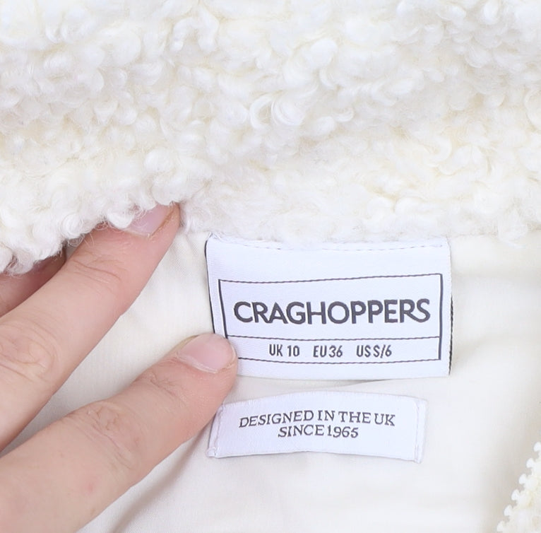Craghoppers Women's Ivory Fleece Full Zip Jacket Size 10