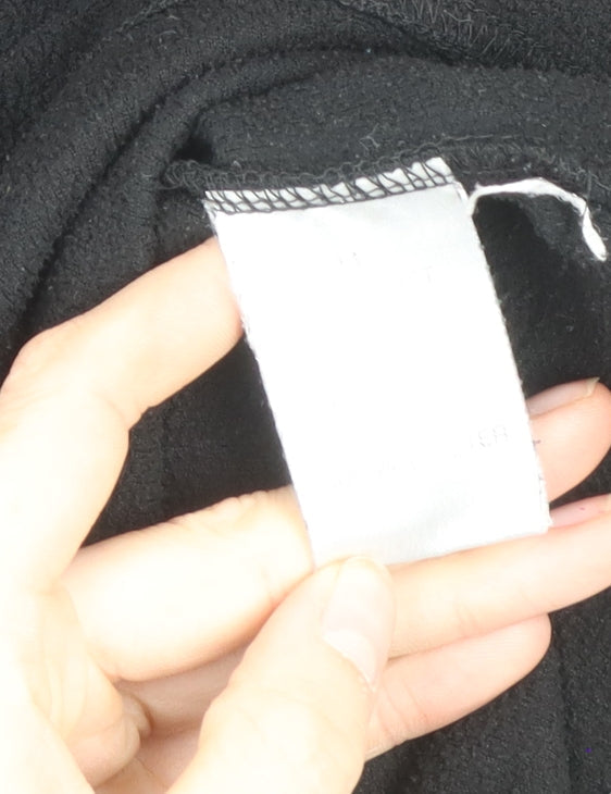 Peter Storm Womens Black Fleece Hooded Full Zip Jacket Size 14