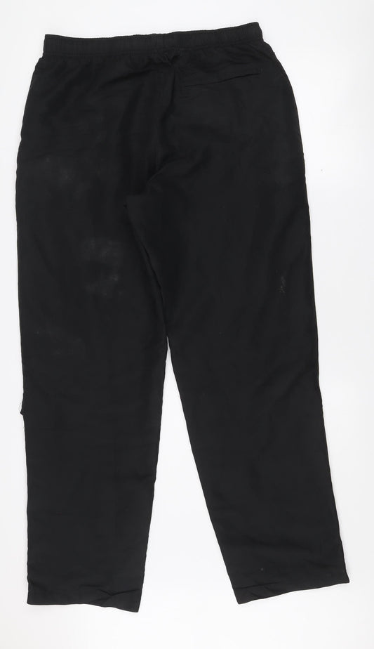 Dunnes Stores Men’s Black Track Pants Size L 36in Elastic Waist Activewear