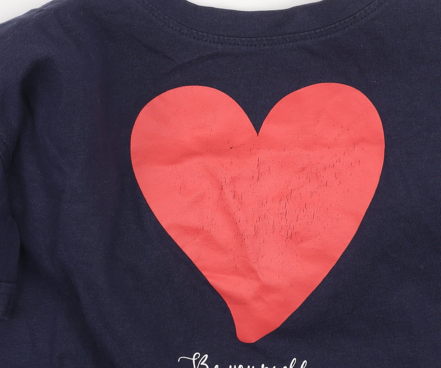 Regatta Womens Blue Heart Print Cotton T-Shirt Size 12