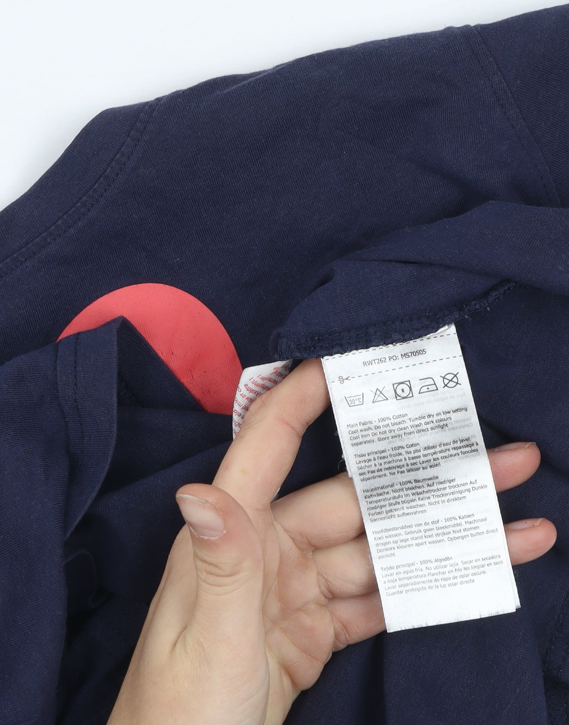 Regatta Womens Blue Heart Print Cotton T-Shirt Size 12