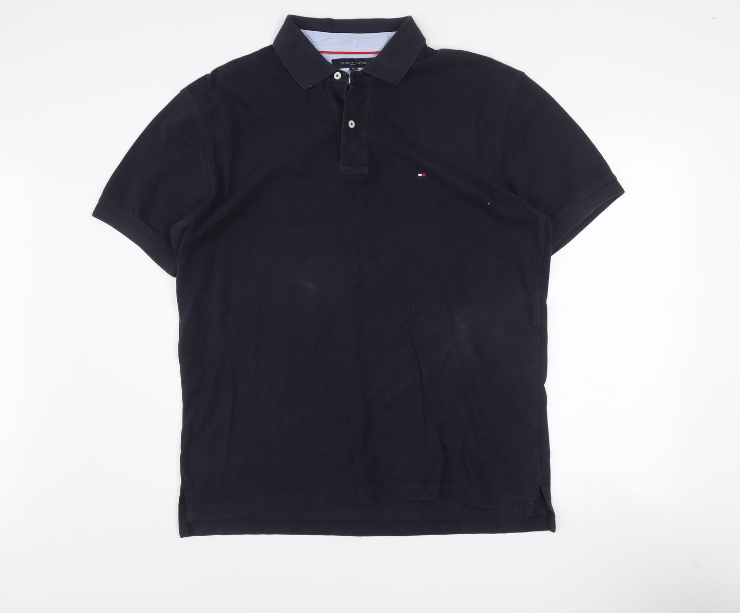 Tommy Hilfiger Men’s Black XL Polo Shirt 100% Cotton Short Sleeve