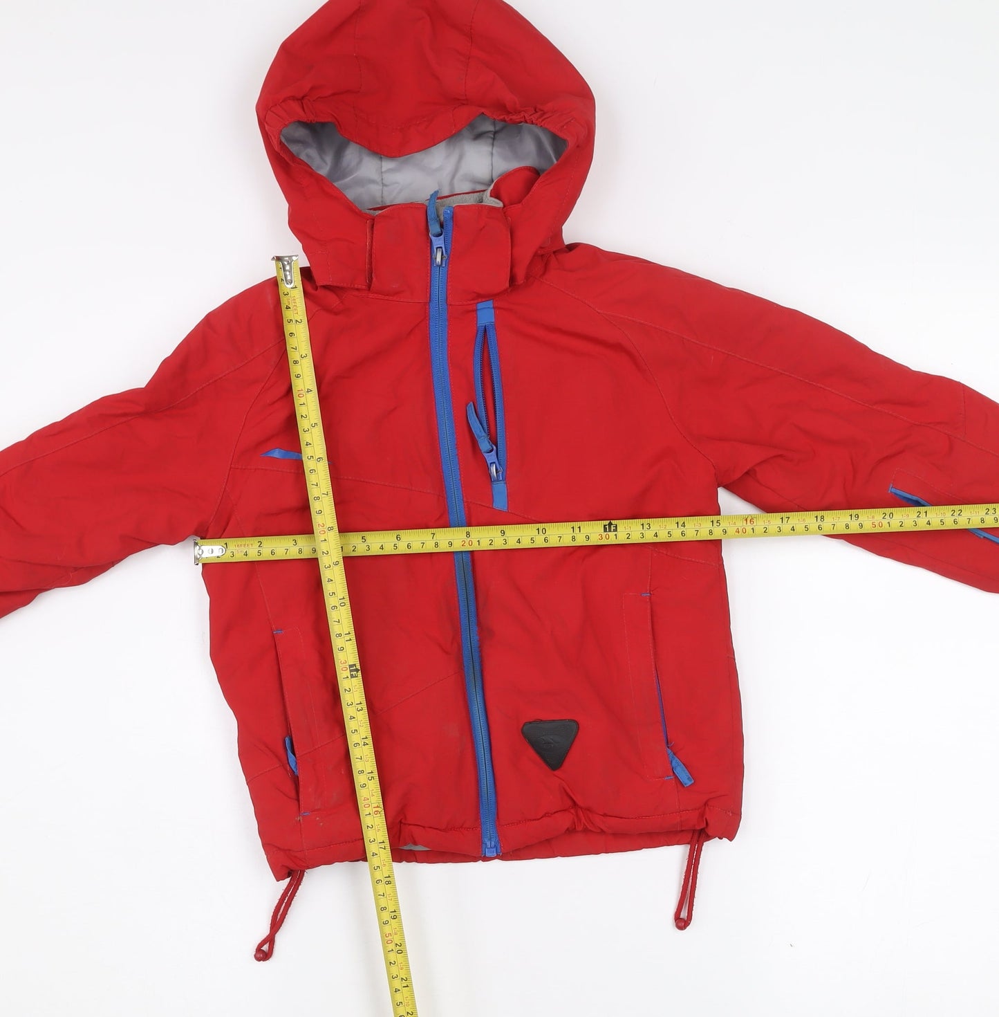 Trespass Boys Red Waterproof Hooded Parka Jacket 3-4 Years