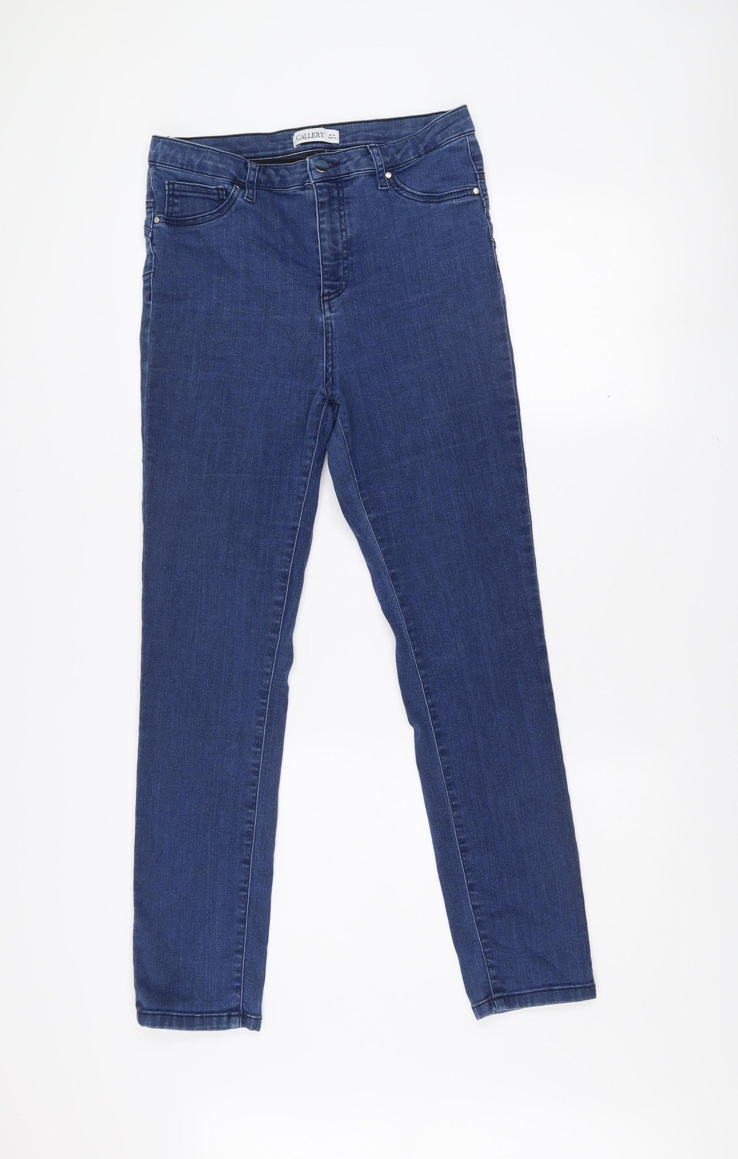 Gallery Women Blue Size 14 Slim Fit Stretch Denim Skinny Jeans