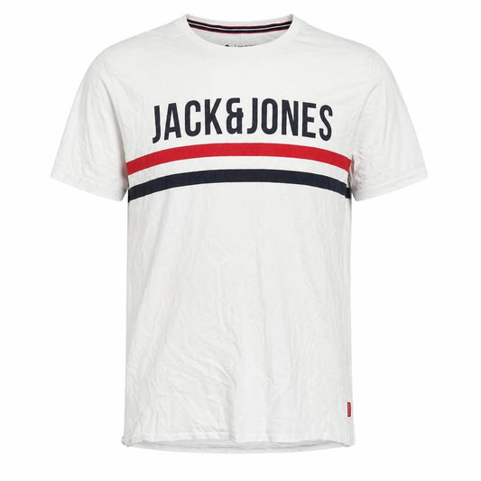 Mens UK Size L JACK & JONES White  Cotton T-Shirt