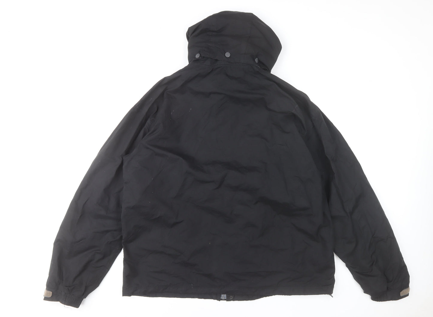 Trespass Men's Black XL Waterproof Windproof Hooded Rain Jacket