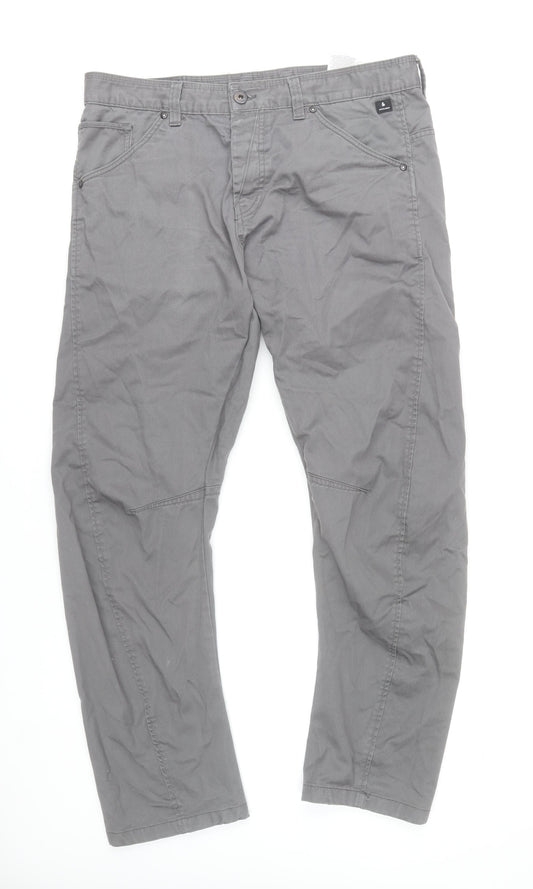 Jack & Jones Grey Chino Trousers Women’s Size 20 Regular Fit