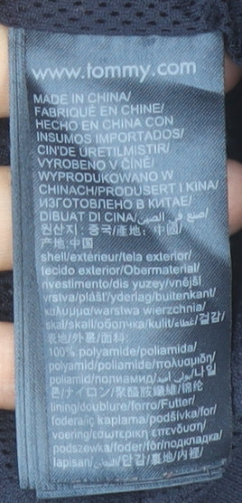 Tommy Jeans Men’s Blue Bomber Jacket Size L Regular Fit Zip Up