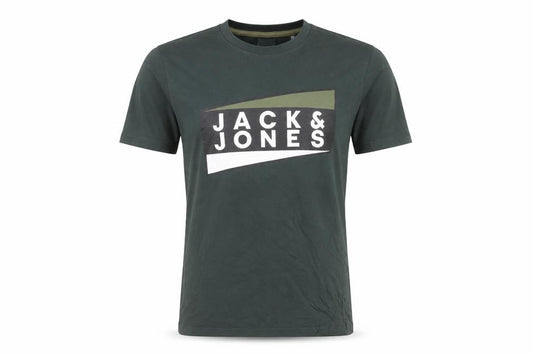 Mens UK Size M JACK & JONES Green  Cotton T-Shirt