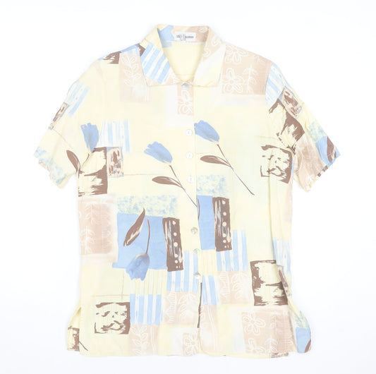 Steilmann Womens Multicoloured Floral Geometric Button Blouse Size 10