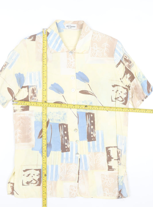 Steilmann Womens Multicoloured Floral Geometric Button Blouse Size 10
