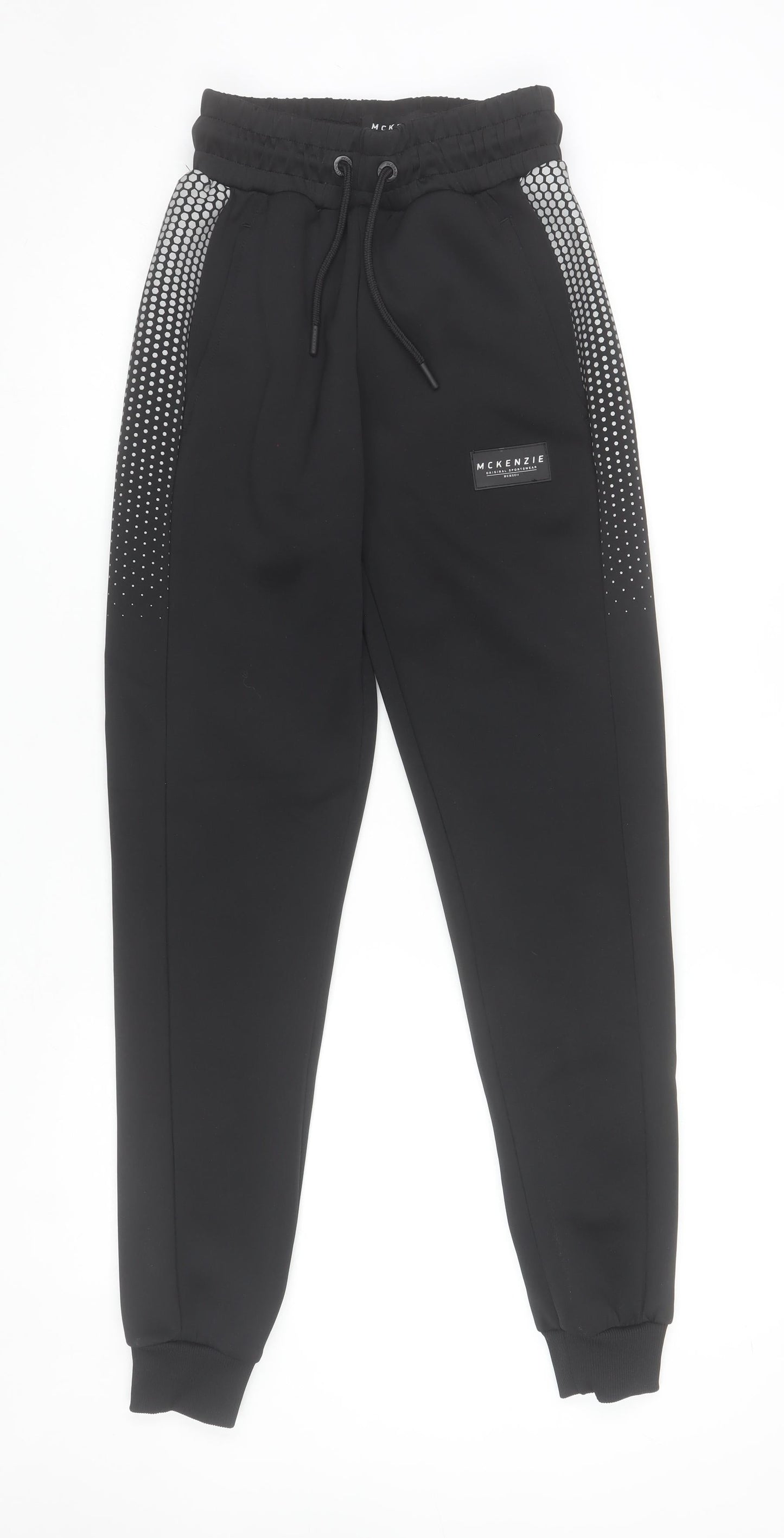 McKenzie Men's Black Jogger Trousers Size S Elastic Waist Comfort Fit