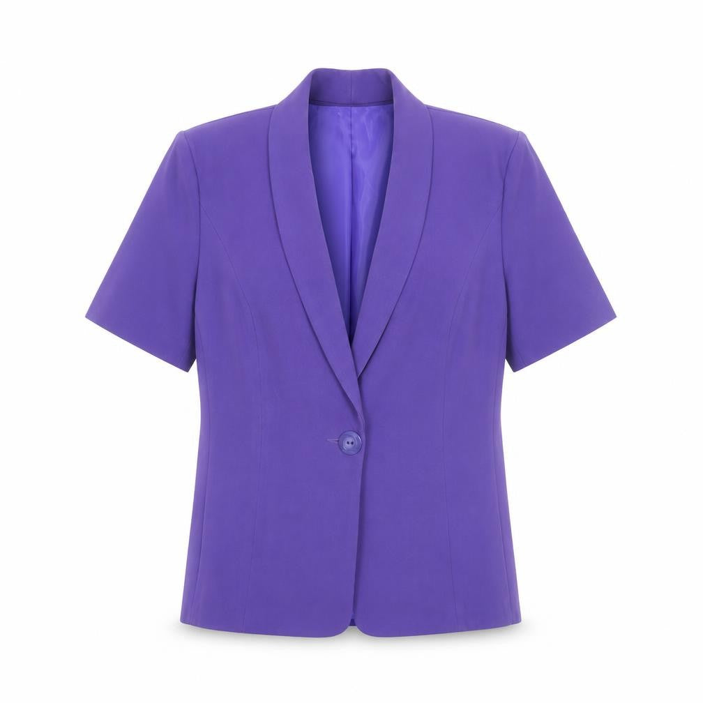 Debenhams Classics Women's Purple Short Sleeve Blazer Size 14