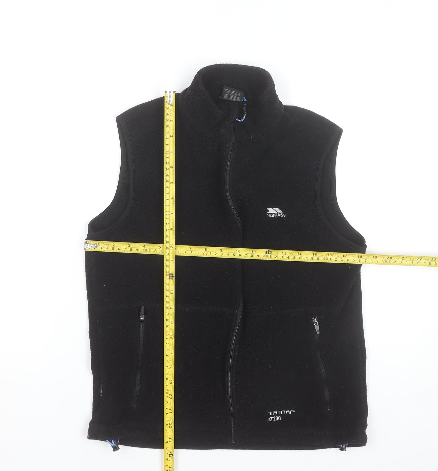 Trespass Men’s Black Fleece Bodywarmer Waistcoat S Outdoor Walking Vest