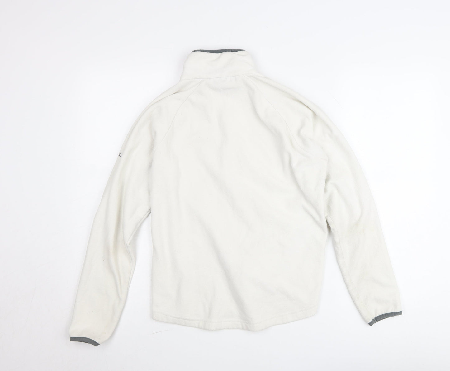 Dare 2b Women White Fleece 1/2 Zip Pullover Sweatshirt UK 10