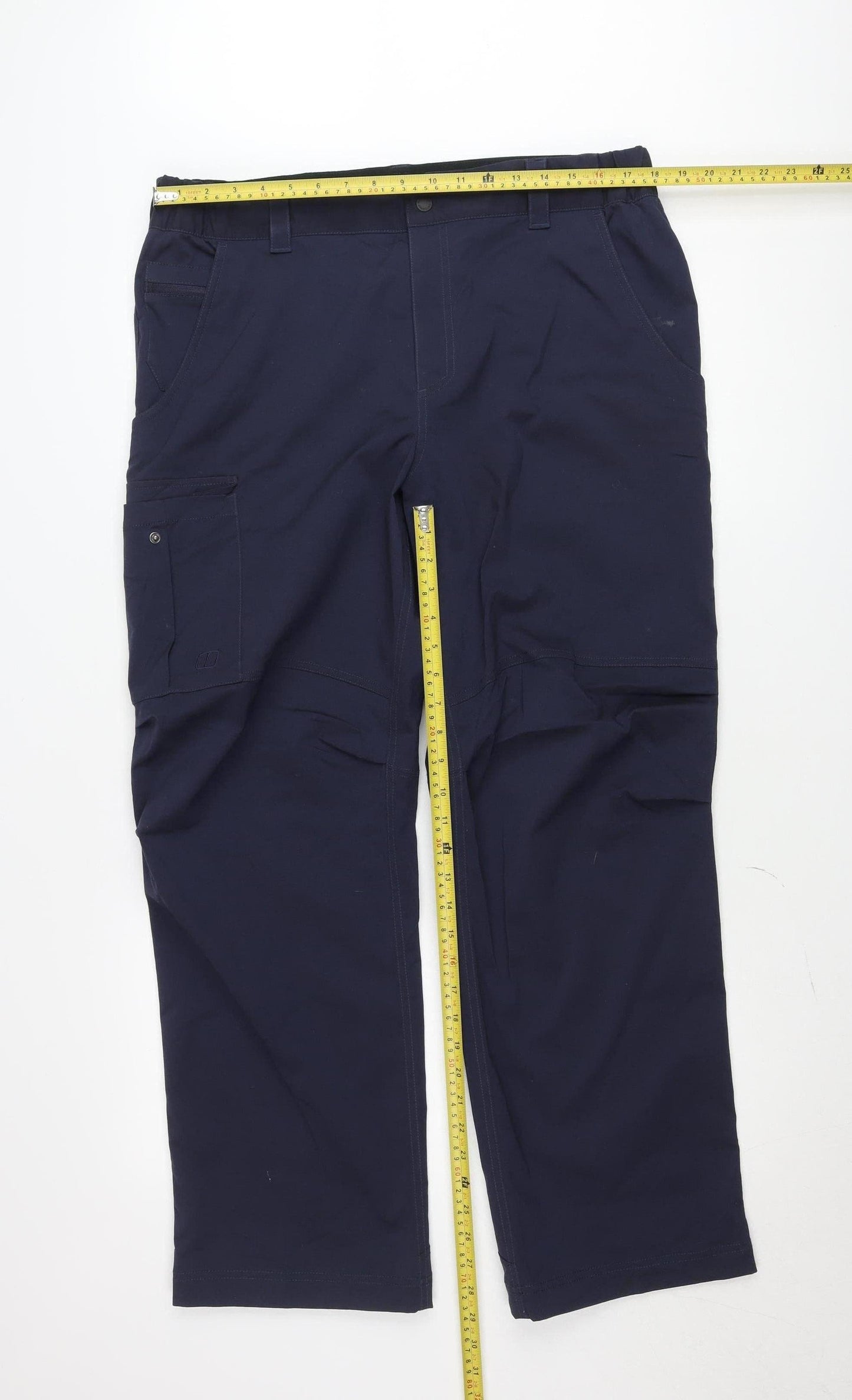 Berghaus Men Blue 2XL Cargo Trousers 38W 30L Quick Dry Outdoor Workwear