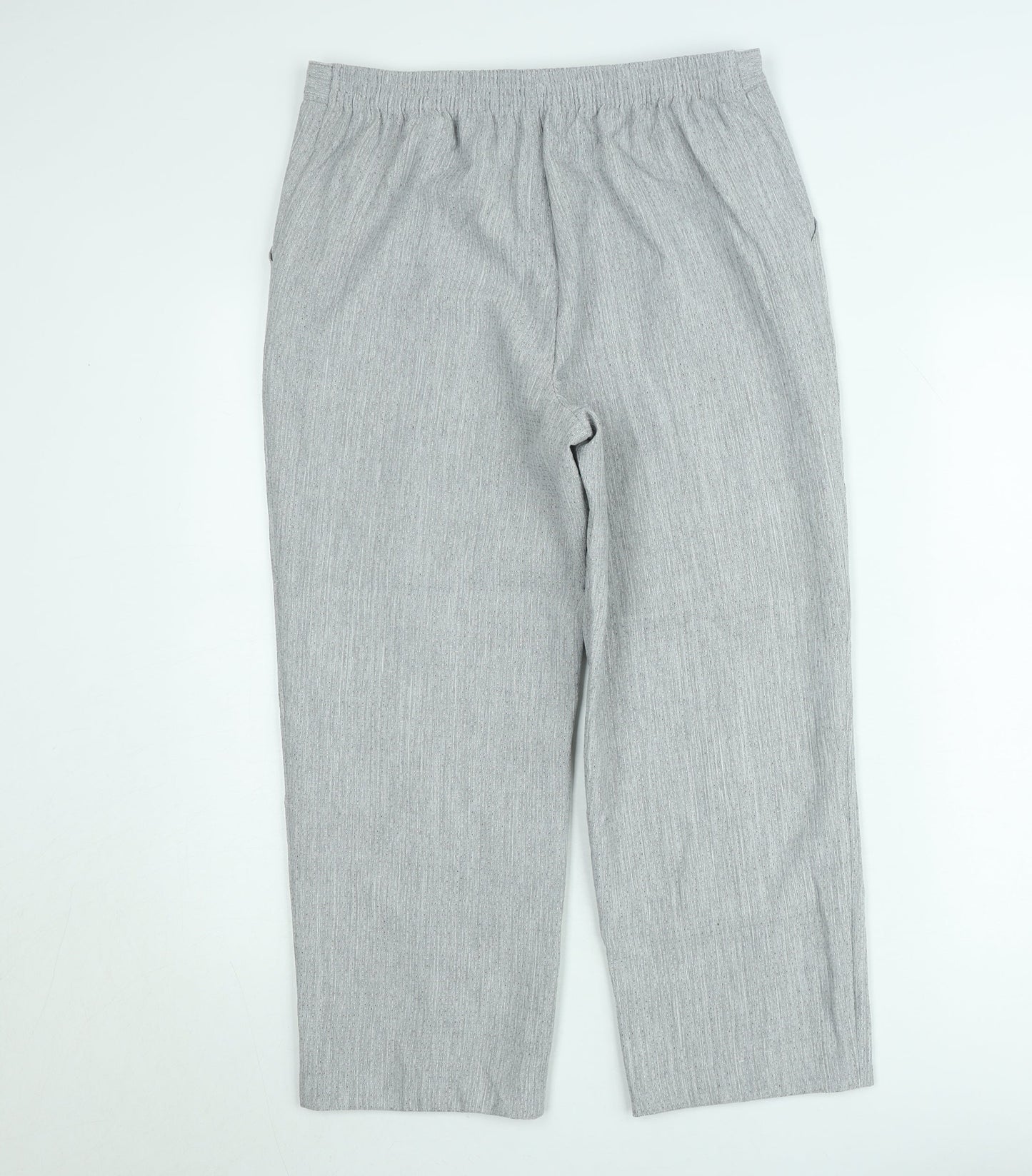 Marks and Spencer Women's Grey Size 12 Straight Trousers