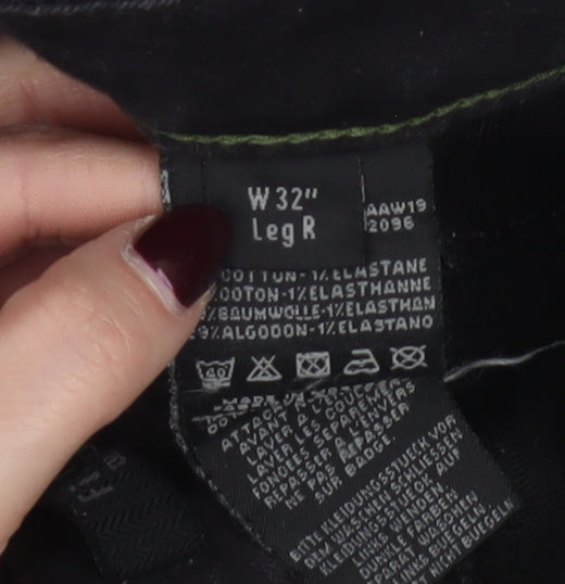 Firetrap Men's Black Slim Fit Stretch Denim Trousers W32