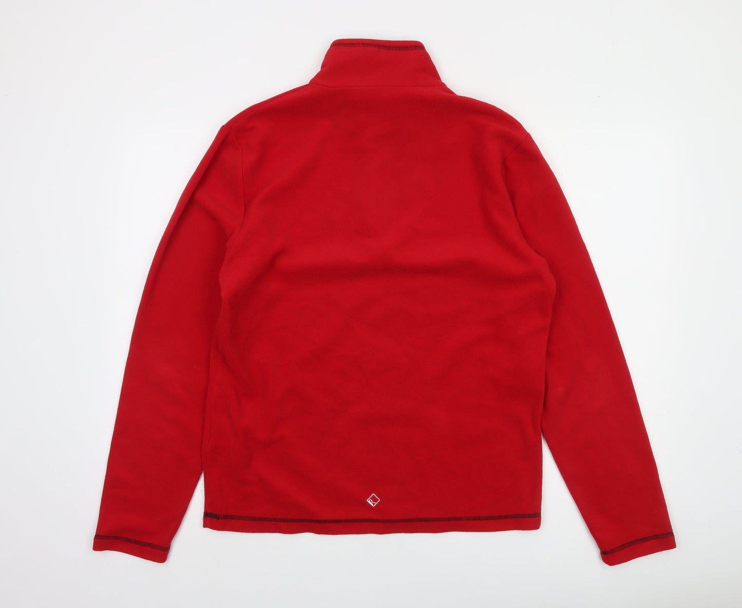 Regatta Mens Red Fleece Sweatshirt 1/4 Zip Pullover UK M Outdoor Hiking