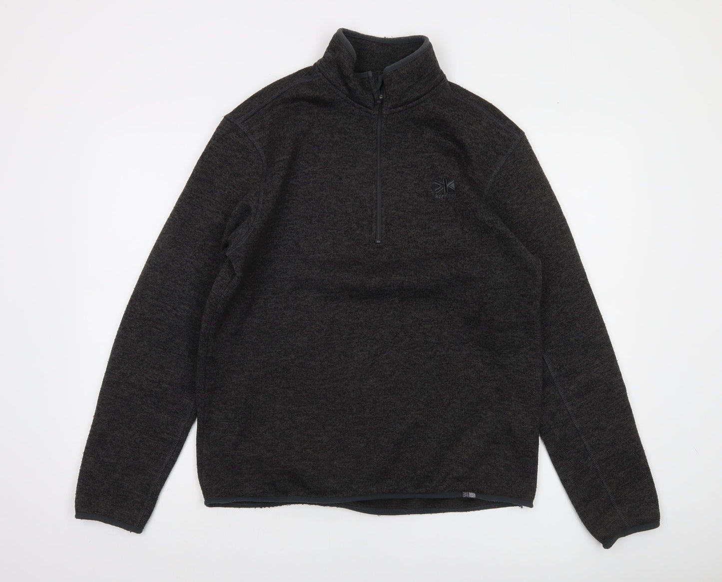 Karrimor Men's Black Fleece Half Zip Pullover Sweatshirt M Regular Fit