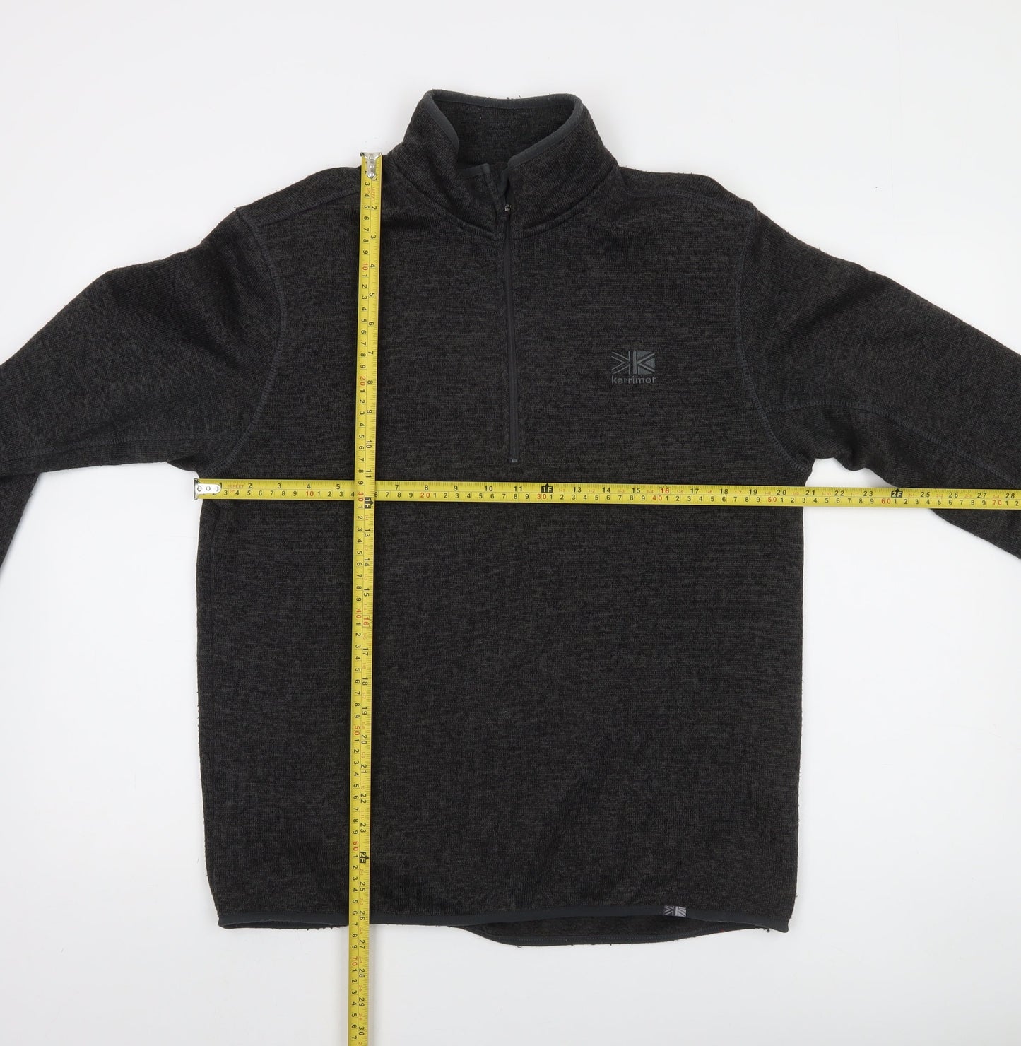 Karrimor Men's Black Fleece Half Zip Pullover Sweatshirt M Regular Fit