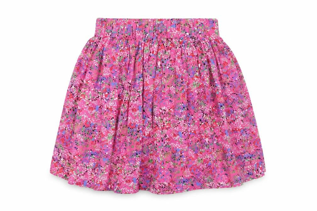 Front view of Dunnes Women’s Multicoloured Floral A-Line Short Skirt, size S