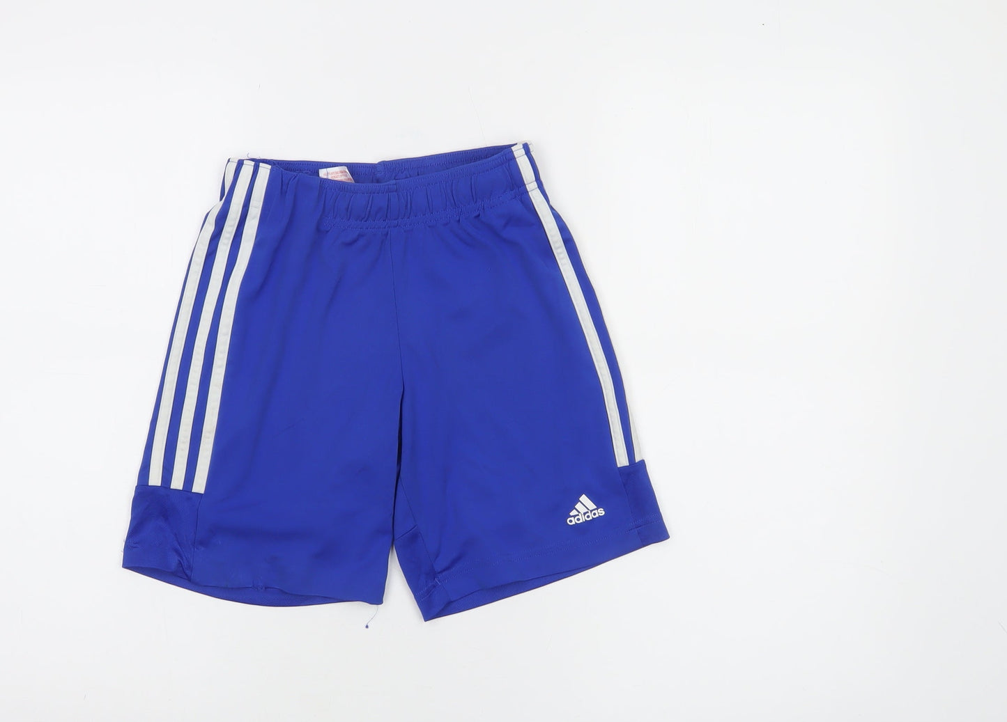 Adidas Boys Blue 9-10 Years Athletic Activewear Shorts