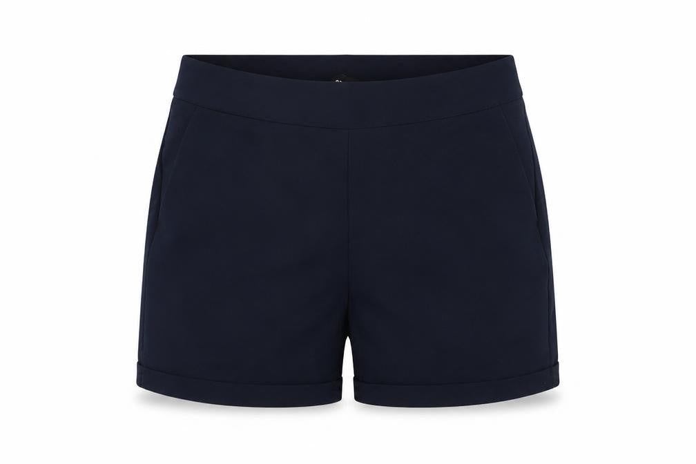 Object Women Navy Blue Chino Shorts Size 8 Regular Fit
