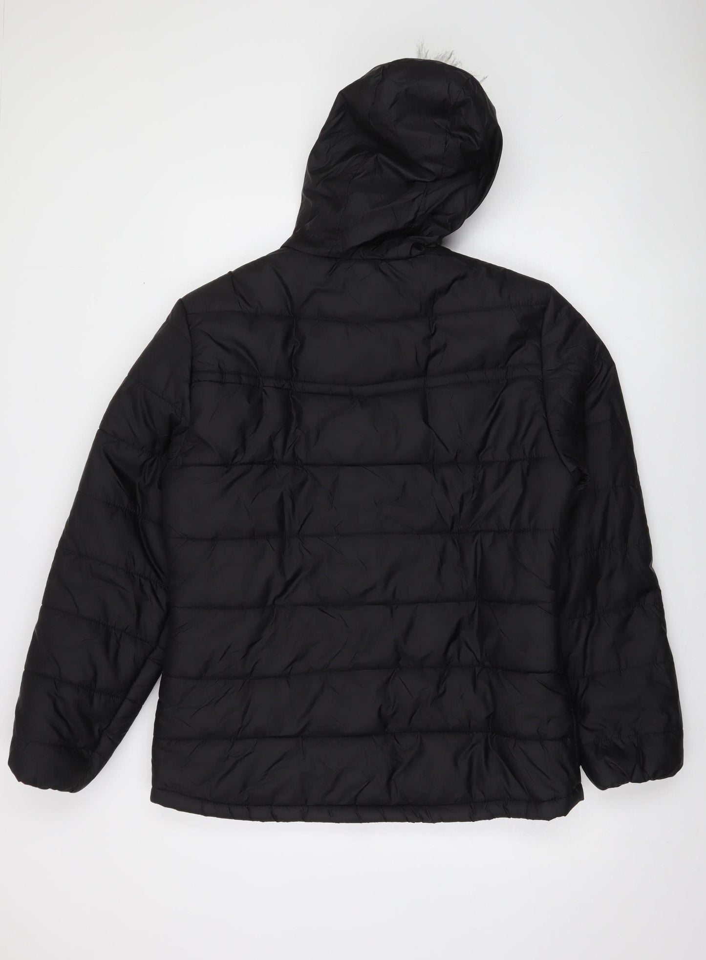 Lee Cooper Women’s Black Hooded Puffer Jacket Size 16