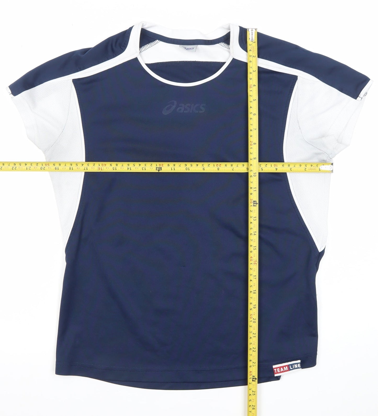 Asics Boys Blue Short Sleeve Athletic Jersey T-Shirt Size 7X