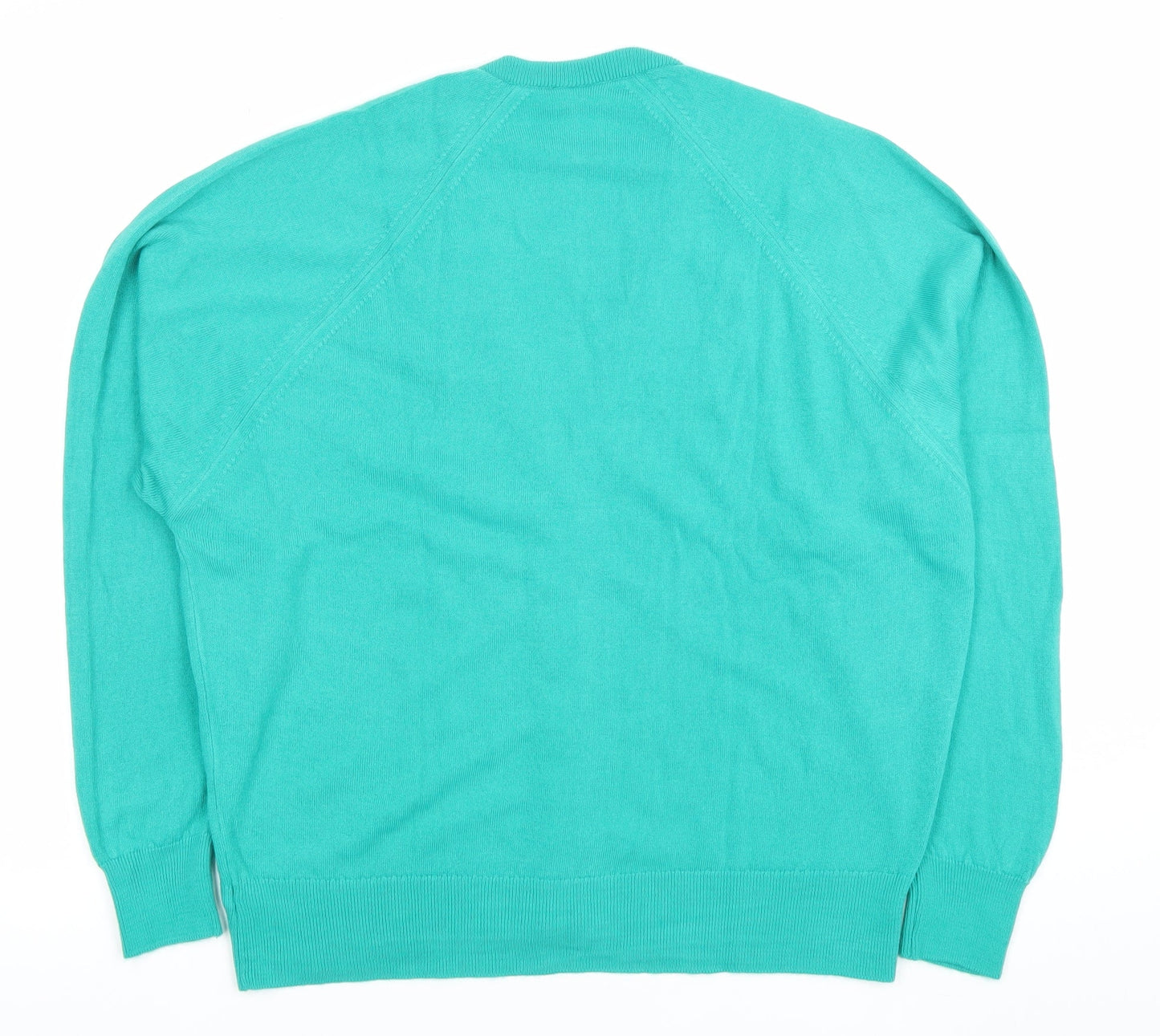 Courtelle Women's Green V-Neck Button Cardigan Size 18