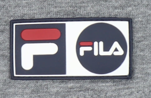 Fila Men’s Grey Full Zip Hoodie Size L Regular Fit Sweatshirt