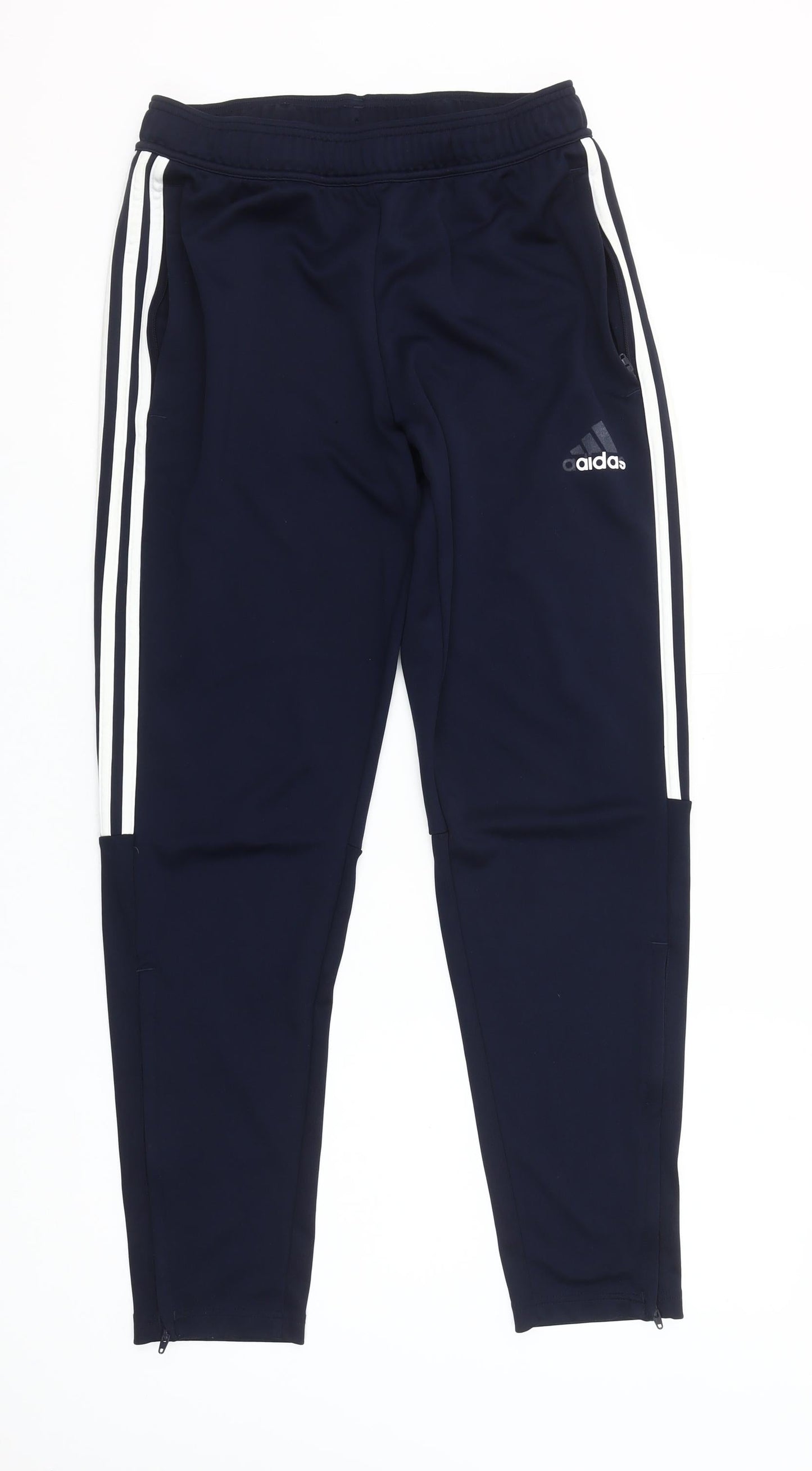 Adidas Men’s Blue Jogger Track Pants Size M Tapered Fit Breathable