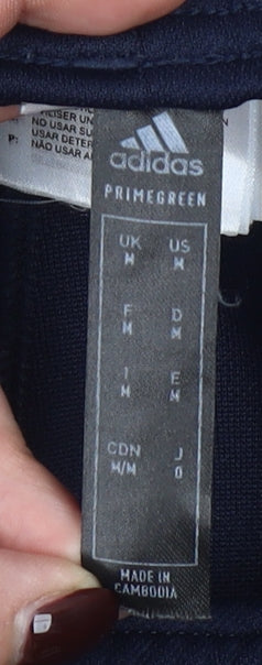 Adidas Men’s Blue Jogger Track Pants Size M Tapered Fit Breathable