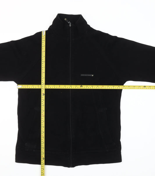Duck and Cover Men's Black Full Zip Fleece Sweatshirt M