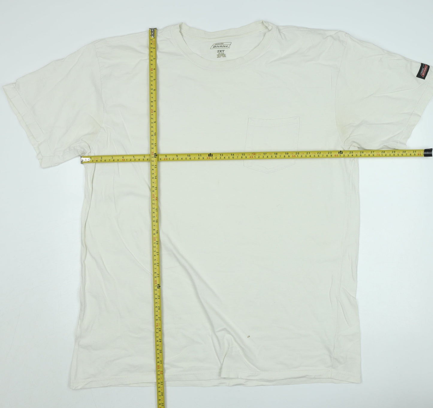 Dickies Men's White 2XLT Workwear Cotton Crew Neck T-Shirt