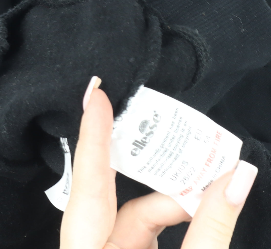 Ellesse Men's Black Hooded Full Zip Sport Jacket 2XL